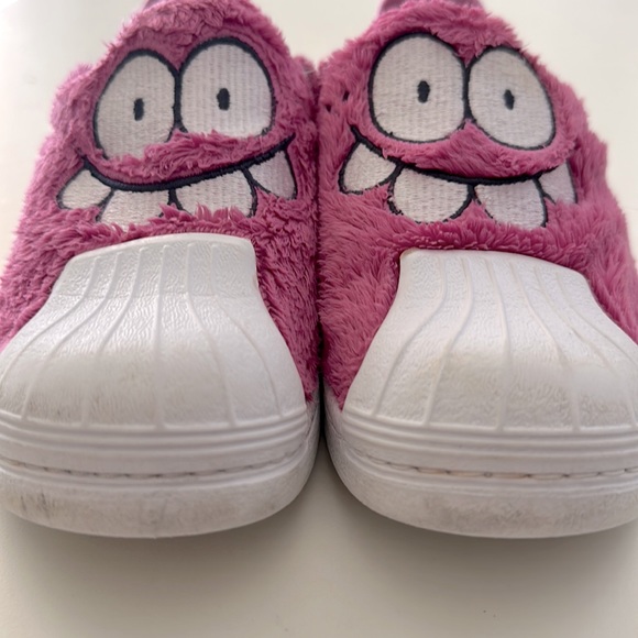 Adidas X Kevin Lyons Fuzzy Pink Monster Superstar 360 C Little Kids Shoes - Picture 11 of 13
